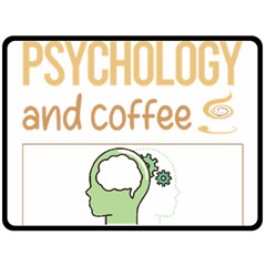 Psychology T-shirtif It Involves Coffee Psychology T-shirt Fleece Blanket (large) by EnriqueJohnson