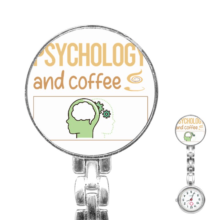 Psychology T-shirtif It Involves Coffee Psychology T-shirt Stainless Steel Nurses Watch