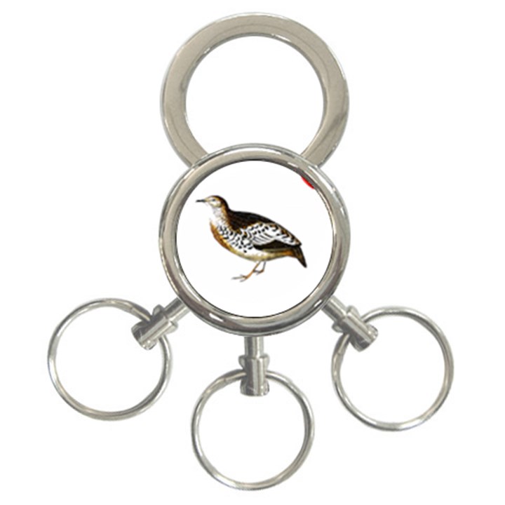 Quail T-shirtsteal Your Heart Quail 02 T-shirt 3-Ring Key Chain