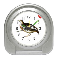 Quail T-shirtsteal Your Heart Quail 02 T-shirt Travel Alarm Clock by EnriqueJohnson