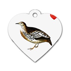 Quail T-shirtsteal Your Heart Quail 02 T-shirt Dog Tag Heart (one Side) by EnriqueJohnson