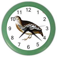 Quail T-shirtsteal Your Heart Quail 02 T-shirt Color Wall Clock by EnriqueJohnson