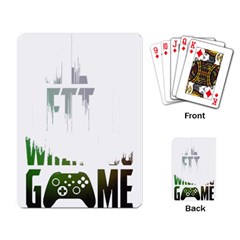 Gaming Controller Quote T- Shirt A Gaming Controller Quote Life Is Better When You Game T- Shirt (3) Playing Cards Single Design (rectangle) by ZUXUMI