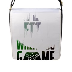 Gaming Controller Quote T- Shirt A Gaming Controller Quote Life Is Better When You Game T- Shirt (3) Flap Closure Messenger Bag (l) by ZUXUMI