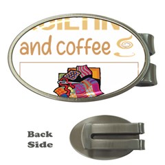 Quilting T-shirtif It Involves Coffee Quilting Quilt Quilter T-shirt Money Clips (oval)  by EnriqueJohnson