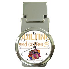 Quilting T-shirtif It Involves Coffee Quilting Quilt Quilter T-shirt Money Clip Watches by EnriqueJohnson