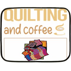 Quilting T-shirtif It Involves Coffee Quilting Quilt Quilter T-shirt Fleece Blanket (mini) by EnriqueJohnson