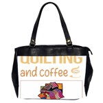 Quilting T-shirtif It Involves Coffee Quilting Quilt Quilter T-shirt Oversize Office Handbag (2 Sides) Front