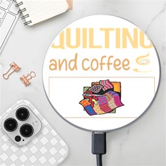 Quilting T-shirtif It Involves Coffee Quilting Quilt Quilter T-shirt Wireless Fast Charger(white) by EnriqueJohnson