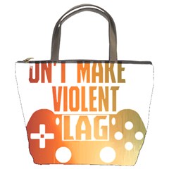 Gaming Controller Quote T- Shirt A Gaming Controller Quote Video Games T- Shirt (1) Bucket Bag by ZUXUMI