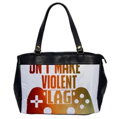 Gaming Controller Quote T- Shirt A Gaming Controller Quote Video Games T- Shirt (1) Oversize Office Handbag by ZUXUMI