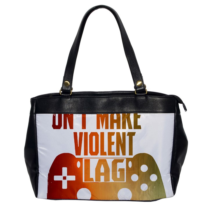 Gaming Controller Quote T- Shirt A Gaming Controller Quote Video Games T- Shirt (1) Oversize Office Handbag