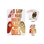 Gaming Controller Quote T- Shirt A Gaming Controller Quote Video Games T- Shirt (1) Playing Cards Single Design (Mini) Back