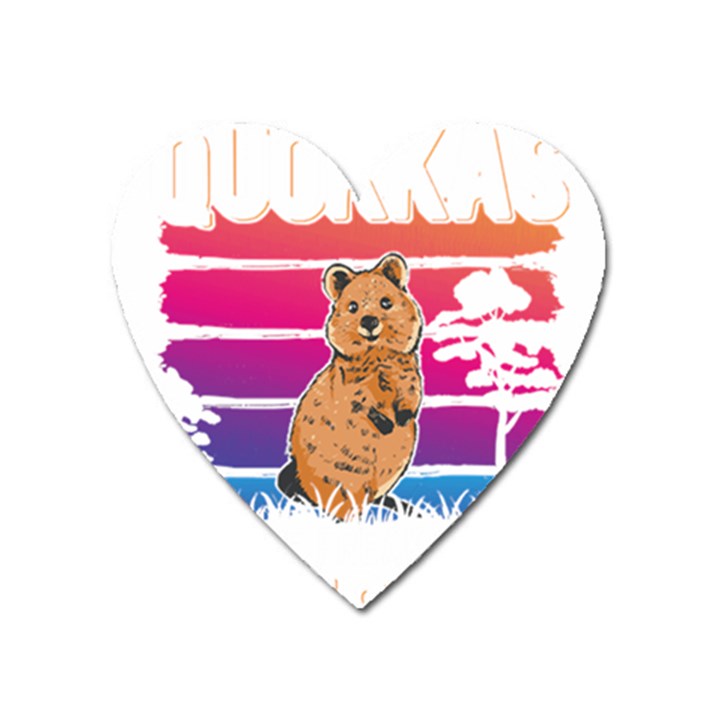 Quokka T-shirtbecause Quokkas Are Freaking Awesome T-shirt Heart Magnet