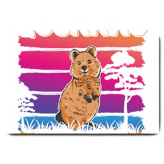 Quokka T-shirtbecause Quokkas Are Freaking Awesome T-shirt Large Doormat by EnriqueJohnson