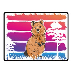 Quokka T-shirtbecause Quokkas Are Freaking Awesome T-shirt Fleece Blanket (small) by EnriqueJohnson