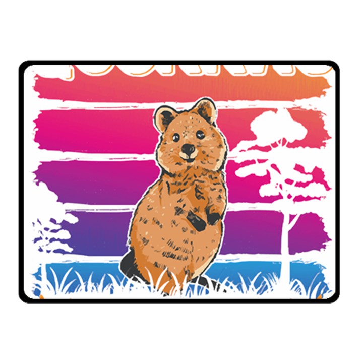 Quokka T-shirtbecause Quokkas Are Freaking Awesome T-shirt Fleece Blanket (Small)