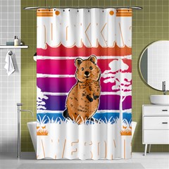 Quokka T-shirtbecause Quokkas Are Freaking Awesome T-shirt Shower Curtain 48  X 72  (small)  by EnriqueJohnson