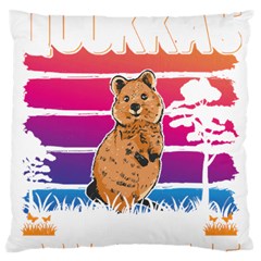 Quokka T-shirtbecause Quokkas Are Freaking Awesome T-shirt Large Cushion Case (two Sides) by EnriqueJohnson