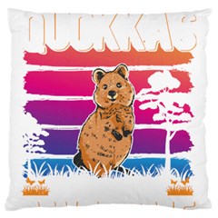 Quokka T-shirtbecause Quokkas Are Freaking Awesome T-shirt Large Premium Plush Fleece Cushion Case (one Side) by EnriqueJohnson