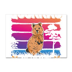 Quokka T-shirtbecause Quokkas Are Freaking Awesome T-shirt Crystal Sticker (a4) by EnriqueJohnson