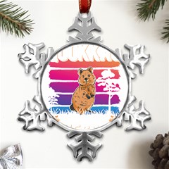 Quokka T-shirtbecause Quokkas Are Freaking Awesome T-shirt Metal Small Snowflake Ornament by EnriqueJohnson