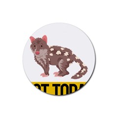 Quoll T-shirtnope Not Today Quoll 03 T-shirt Rubber Round Coaster (4 Pack) by EnriqueJohnson