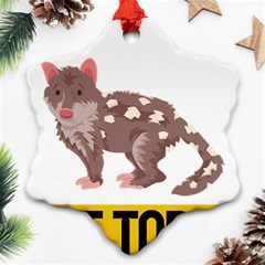 Quoll T-shirtnope Not Today Quoll 03 T-shirt Snowflake Ornament (two Sides) by EnriqueJohnson