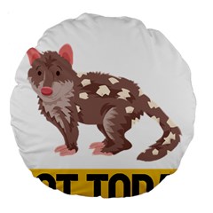 Quoll T-shirtnope Not Today Quoll 03 T-shirt Large 18  Premium Round Cushions by EnriqueJohnson