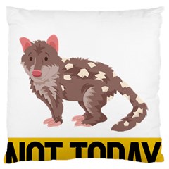 Quoll T-shirtnope Not Today Quoll 03 T-shirt Large Premium Plush Fleece Cushion Case (one Side) by EnriqueJohnson