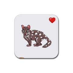 Quoll T-shirtsteal Your Heart Quoll 01 T-shirt Rubber Coaster (square) by EnriqueJohnson