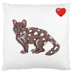 Quoll T-shirtsteal Your Heart Quoll 01 T-shirt Large Premium Plush Fleece Cushion Case (two Sides) by EnriqueJohnson