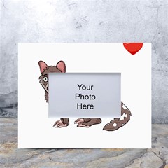 Quoll T-shirtsteal Your Heart Quoll 01 T-shirt White Tabletop Photo Frame 4 x6  by EnriqueJohnson