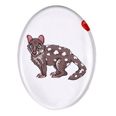 Quoll T-shirtsteal Your Heart Quoll 01 T-shirt Oval Glass Fridge Magnet (4 Pack) by EnriqueJohnson