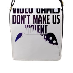 Gaming Controller Quote T- Shirt A Gaming Controller Quote Video Games T- Shirt (4) Flap Closure Messenger Bag (l) by ZUXUMI