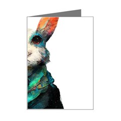 Rabbit T-shirtrabbit Watercolor Painting #rabbit T-shirt (1) Mini Greeting Card by EnriqueJohnson