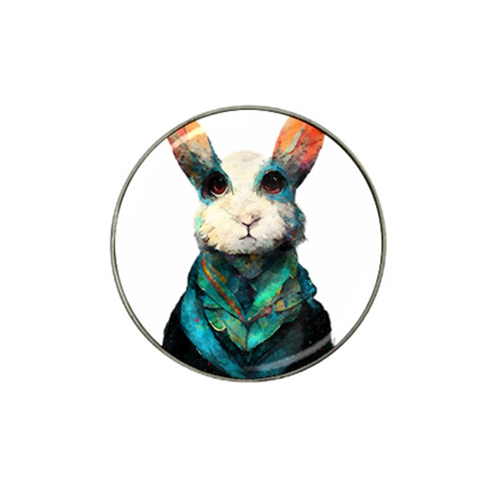 Rabbit T-shirtrabbit Watercolor Painting #rabbit T-shirt (1) Hat Clip Ball Marker