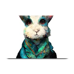 Rabbit T-shirtrabbit Watercolor Painting #rabbit T-shirt (1) Plate Mats by EnriqueJohnson