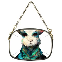 Rabbit T-shirtrabbit Watercolor Painting #rabbit T-shirt (1) Chain Purse (one Side) by EnriqueJohnson