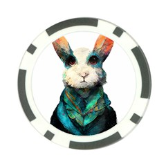 Rabbit T-shirtrabbit Watercolor Painting #rabbit T-shirt (1) Poker Chip Card Guard (10 Pack) by EnriqueJohnson