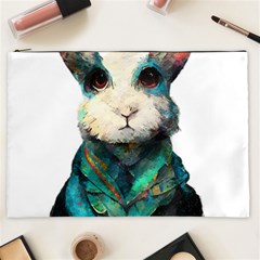 Rabbit T-shirtrabbit Watercolor Painting #rabbit T-shirt (1) Cosmetic Bag (xxl) by EnriqueJohnson