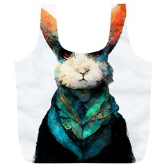 Rabbit T-shirtrabbit Watercolor Painting #rabbit T-shirt (1) Full Print Recycle Bag (xl) by EnriqueJohnson