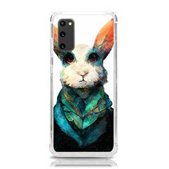 Rabbit T-shirtrabbit Watercolor Painting #rabbit T-shirt (1) Samsung Galaxy S20 6 2 Inch Tpu Uv Case by EnriqueJohnson