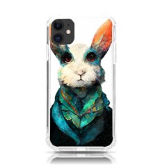 Rabbit T-shirtrabbit Watercolor Painting #rabbit T-shirt (1) Iphone 11 Tpu Uv Print Case by EnriqueJohnson