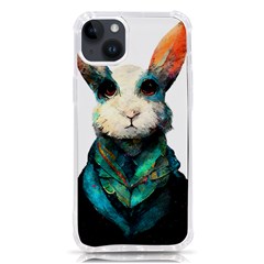 Rabbit T-shirtrabbit Watercolor Painting #rabbit T-shirt (1) Iphone 14 Plus Tpu Uv Print Case by EnriqueJohnson