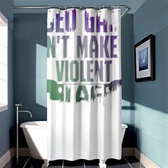 Gaming Controller Quote T- Shirt A Gaming Controller Quote Video Games T- Shirt (5) Shower Curtain 36  X 72  (stall)  by ZUXUMI