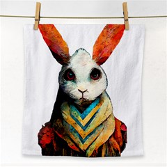 Rabbit T-shirtrabbit Watercolor Painting #rabbit T-shirt (2) Face Towel by EnriqueJohnson