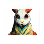 Rabbit T-shirtrabbit Watercolor Painting #rabbit T-shirt (2) Premium Plush Fleece Blanket (Mini) 35 x27  Blanket Front