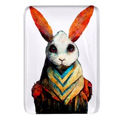 Rabbit T-shirtrabbit Watercolor Painting #rabbit T-shirt (2) Rectangular Glass Fridge Magnet (4 Pack)