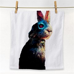 Rabbit T-shirtrabbit Watercolor Painting #rabbit T-shirt (3) Face Towel by EnriqueJohnson